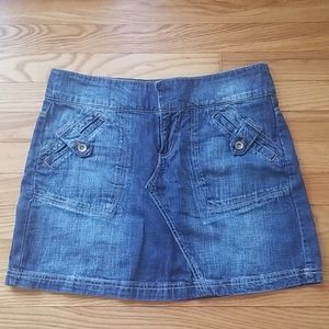 DKNY jean mini skirt
